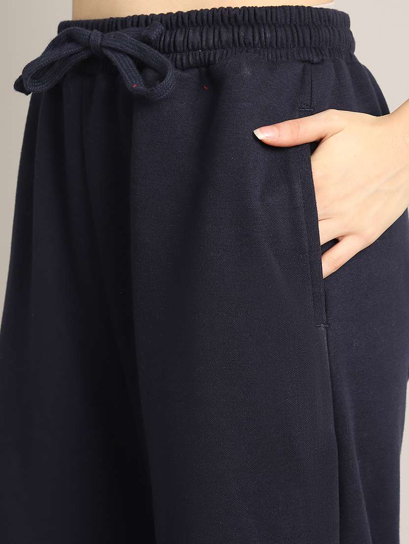 women solid high rise relaxed fit track pant - 21730168 -  Standard Image - 5