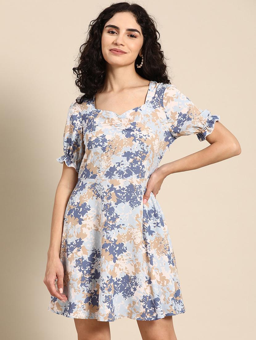 women printed a-line dress - 21730260 -  Zoom Image - 0