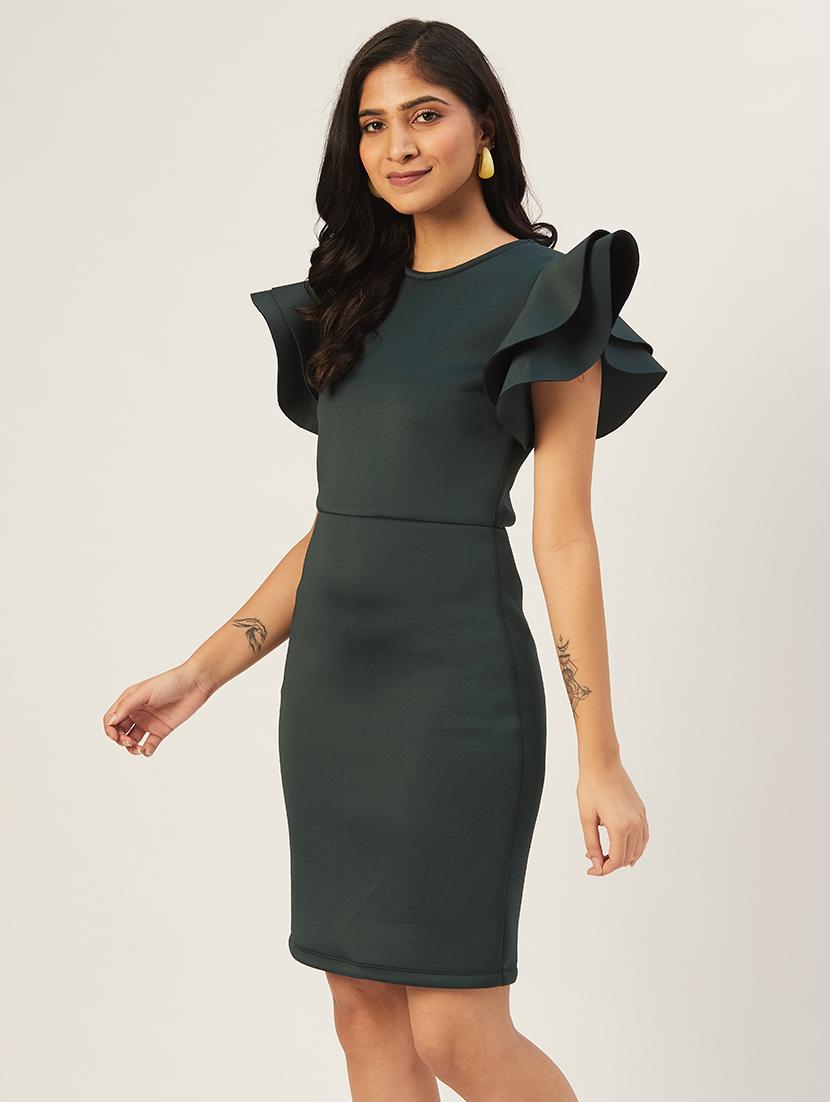 women solid sheath dress - 21730287 -  Zoom Image - 0