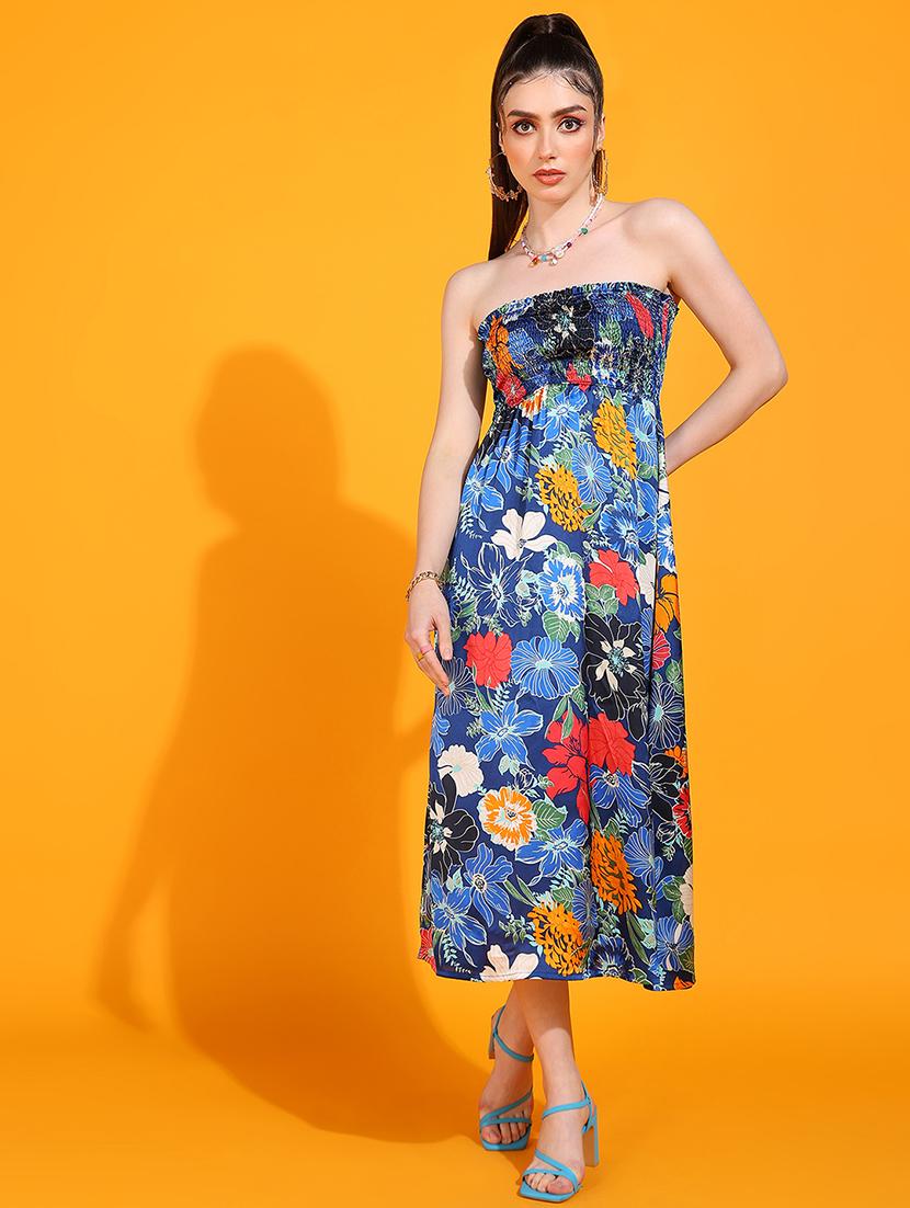 women printed a-line dress - 21730332 -  Zoom Image - 0