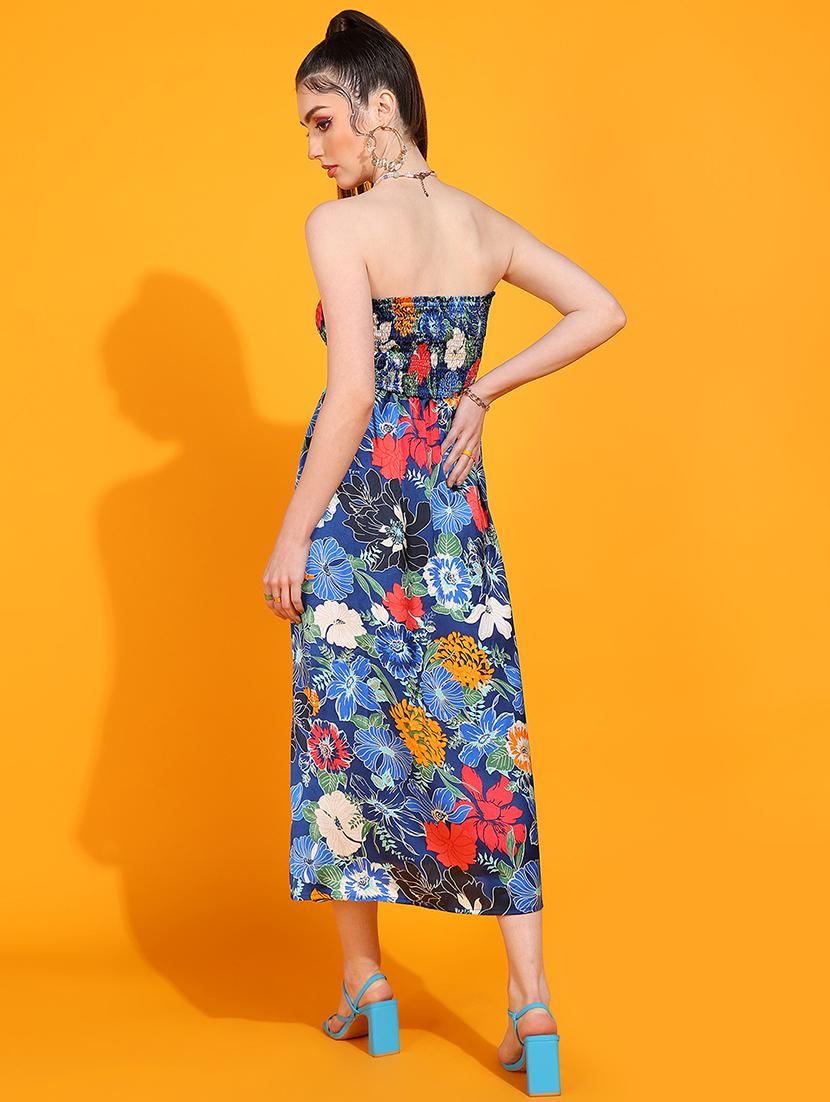 women printed a-line dress - 21730332 - Standard Image - 3