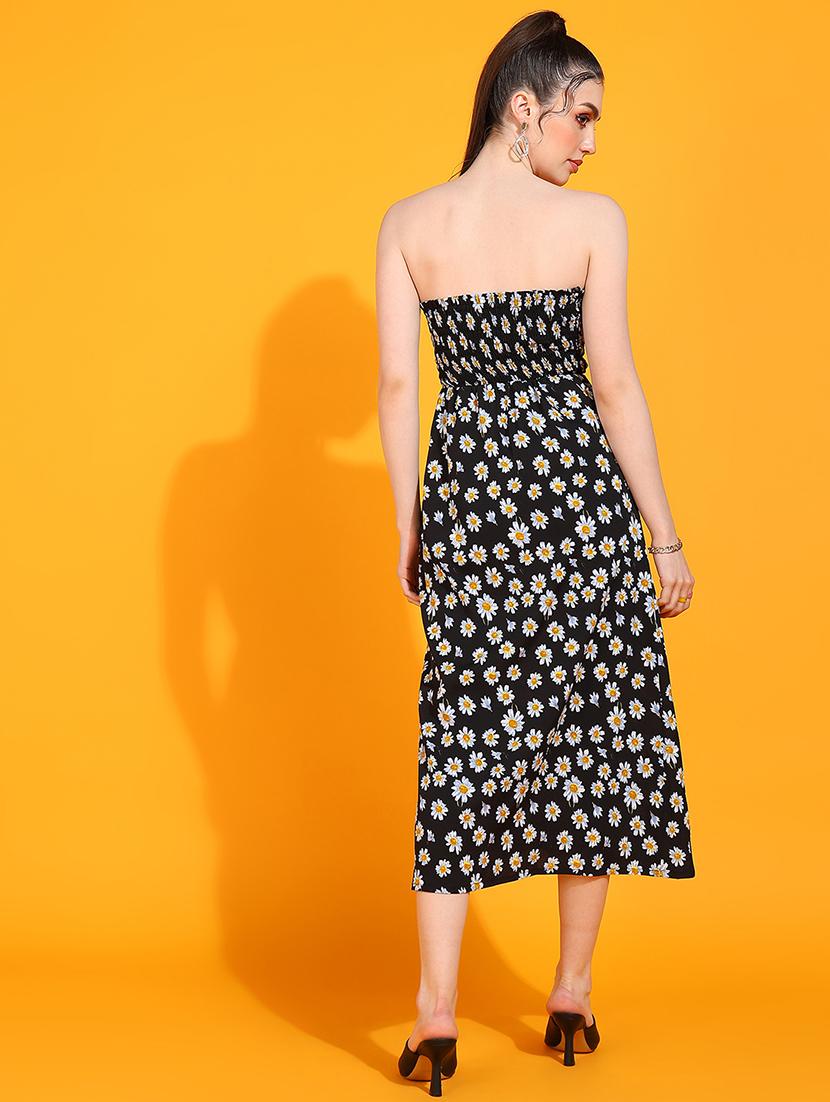 women printed a-line dress - 21730341 - Standard Image - 3