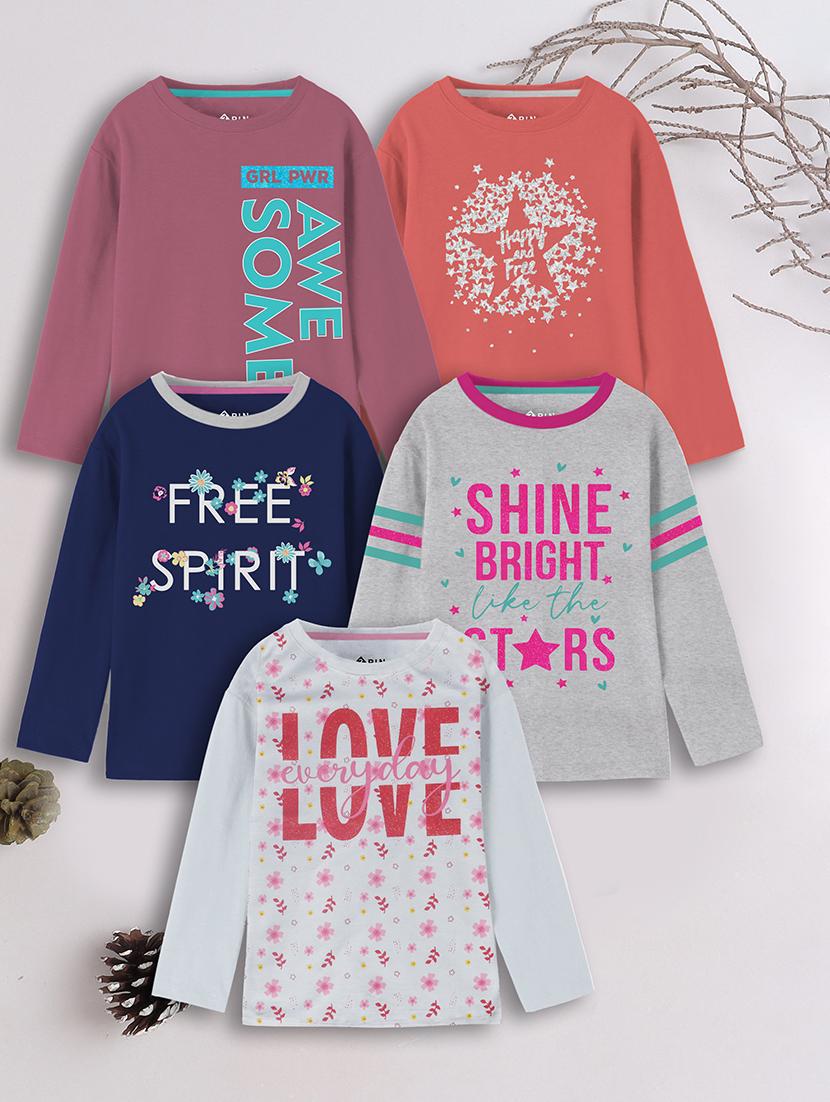 boys pack of 5 graphic round neck t-shirt - 21730371 - Zoom Image - 0