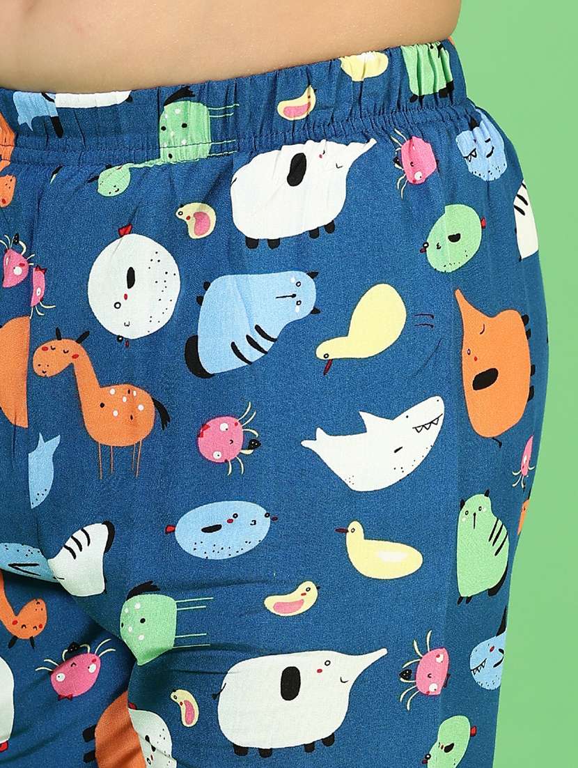 girls printed mid rise track pant  - 21730392 -  Standard Image - 5