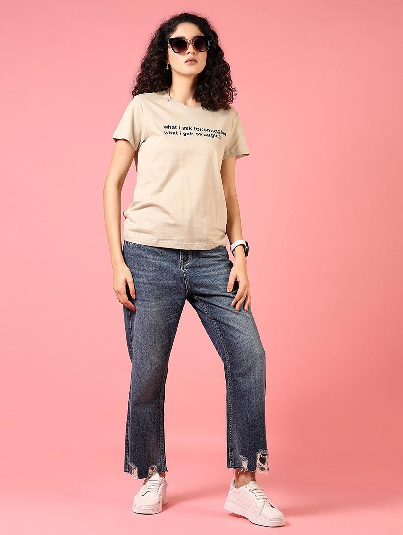 women distressed mid rise bootcut jean - 21730409 - Standard Image - 3