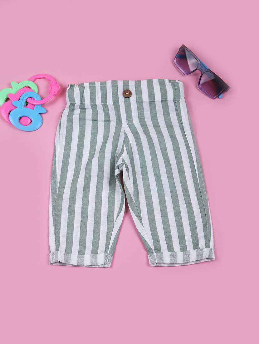 boys striped mid rise chinos - 21730445 -  Zoom Image - 0