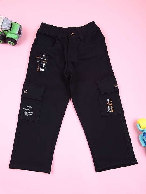 boys solid mid rise relaxed fit jean - 21730475 - Standard Image - 0