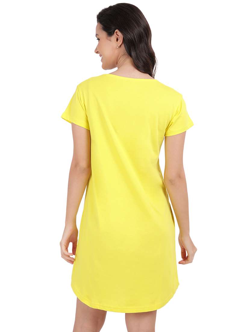 women printed round neck sleepshirts - 21730654 -  Standard Image - 3