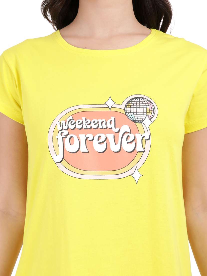 women printed round neck sleepshirts - 21730654 -  Standard Image - 5