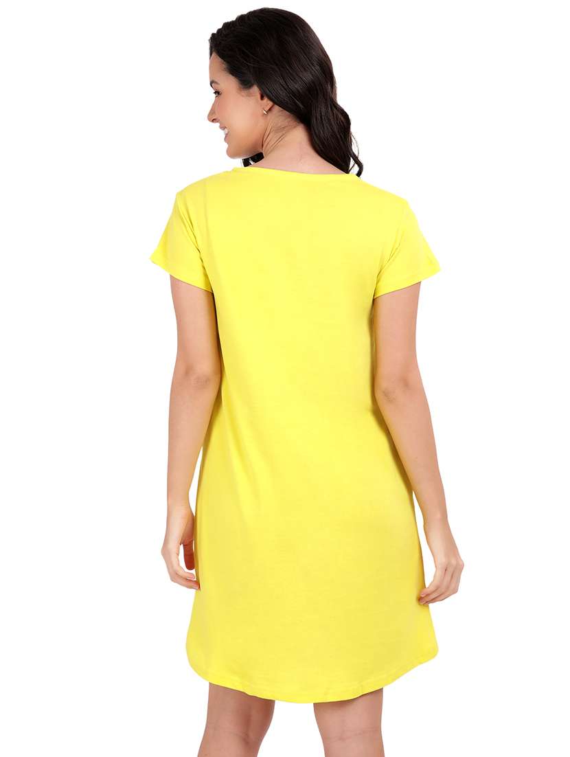 women printed round neck sleepshirt - 21730659 -  Standard Image - 3