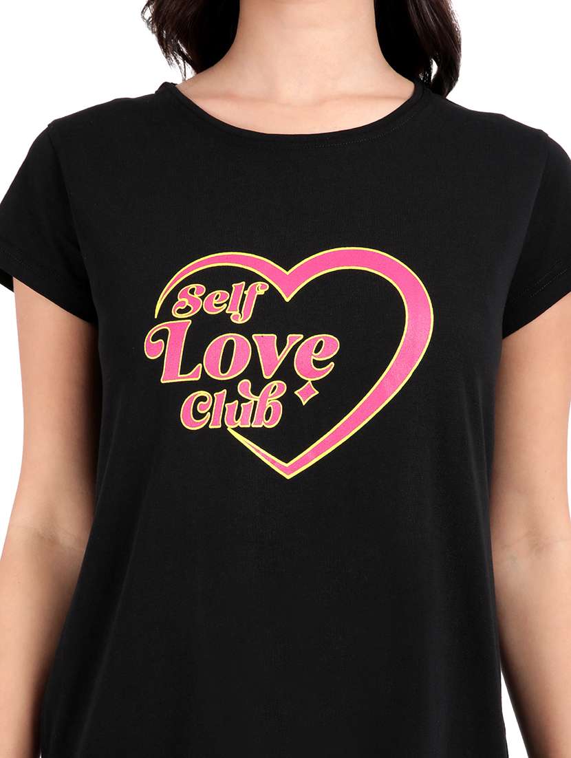 women printed round neck sleepshirt - 21730661 -  Standard Image - 5