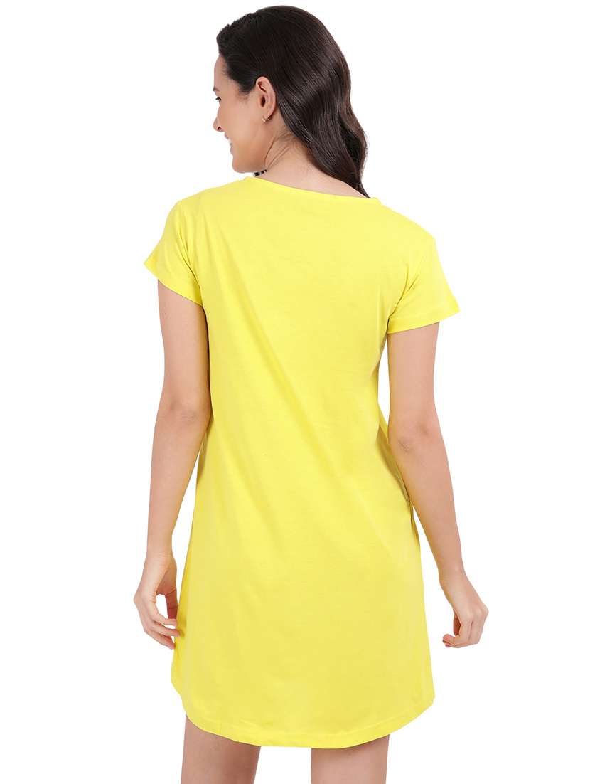 women printed round neck sleepshirt - 21730674 -  Standard Image - 3