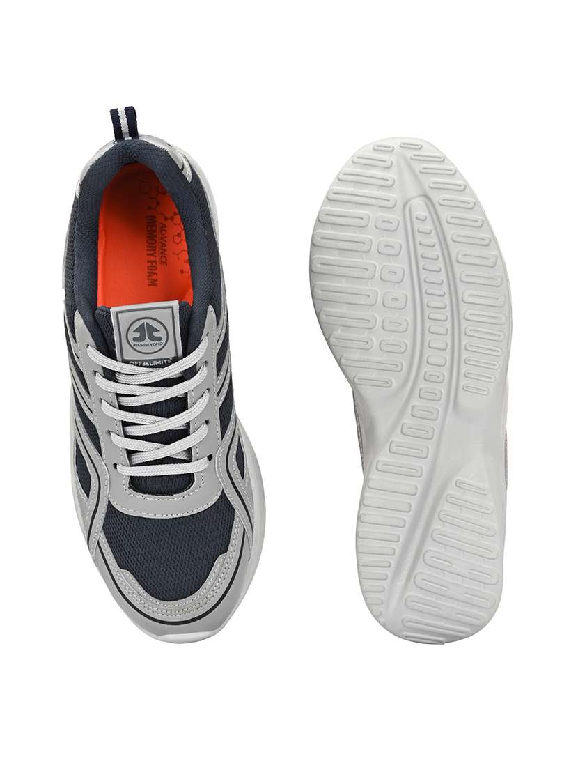 men solid grey sport shoes - 21730711 -  Standard Image - 3