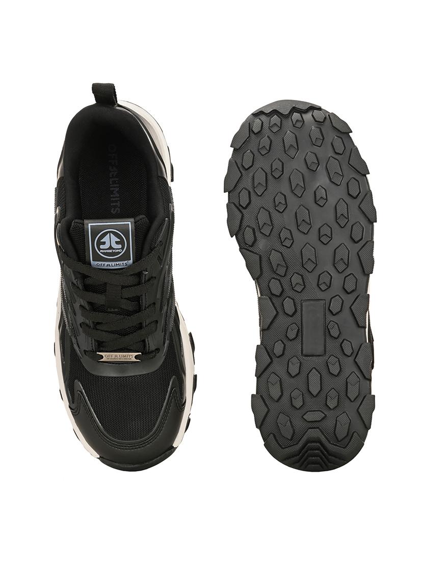 men solid lace up sport shoes - 21730716 - Standard Image - 3