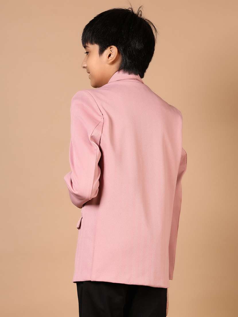 boys solid long sleeve blazer - 21730856 - Standard Image - 3