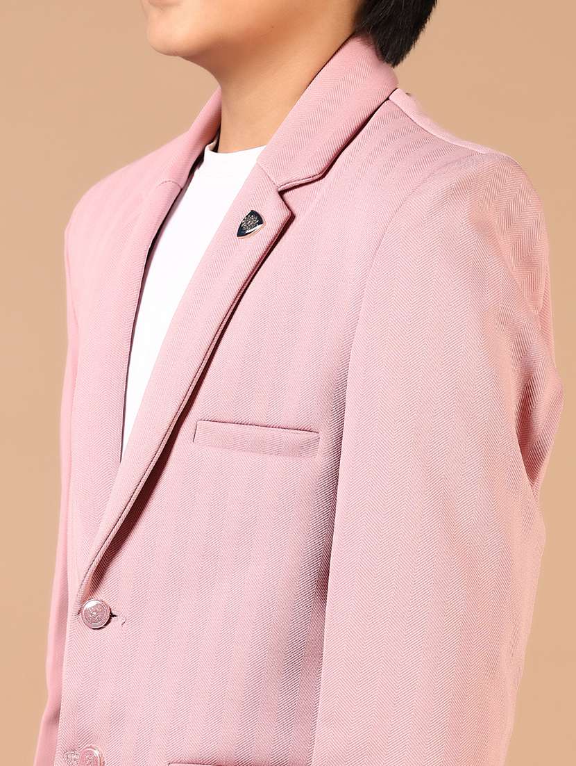 boys solid long sleeve blazer - 21730856 - Standard Image - 5