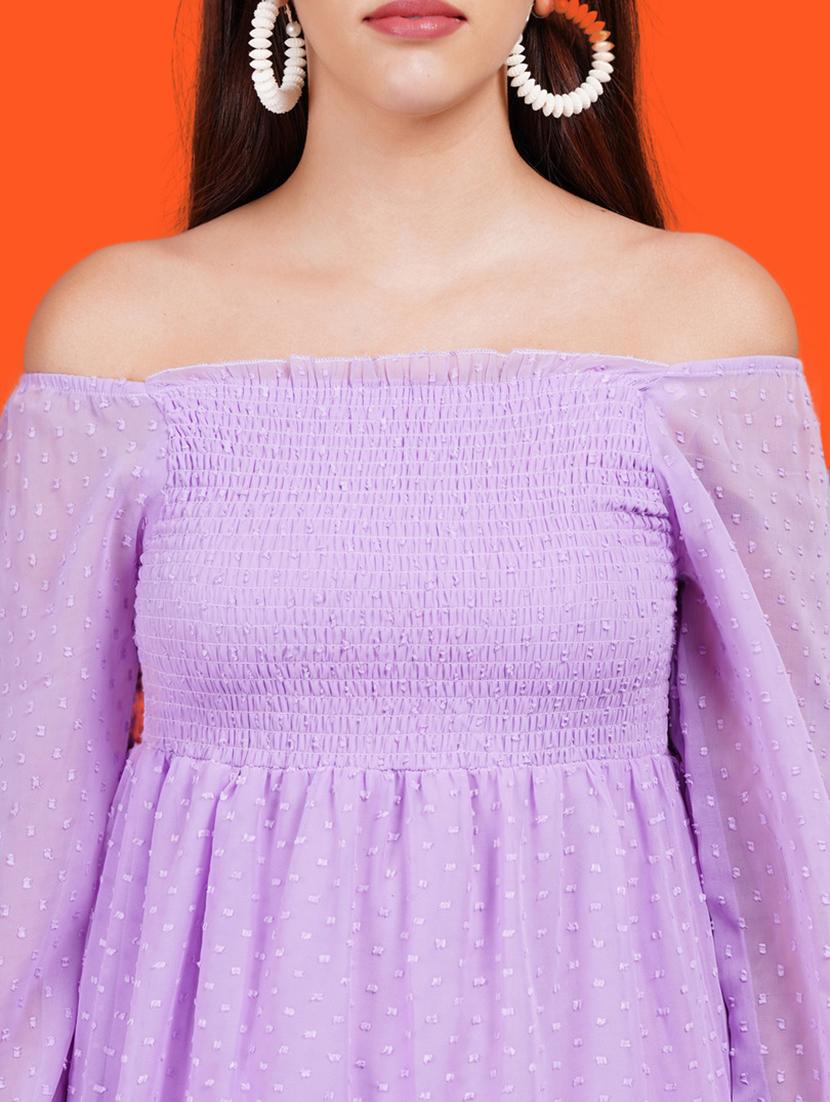 women self designed long sleeves tiered dress - 21730887 - Standard Image - 5