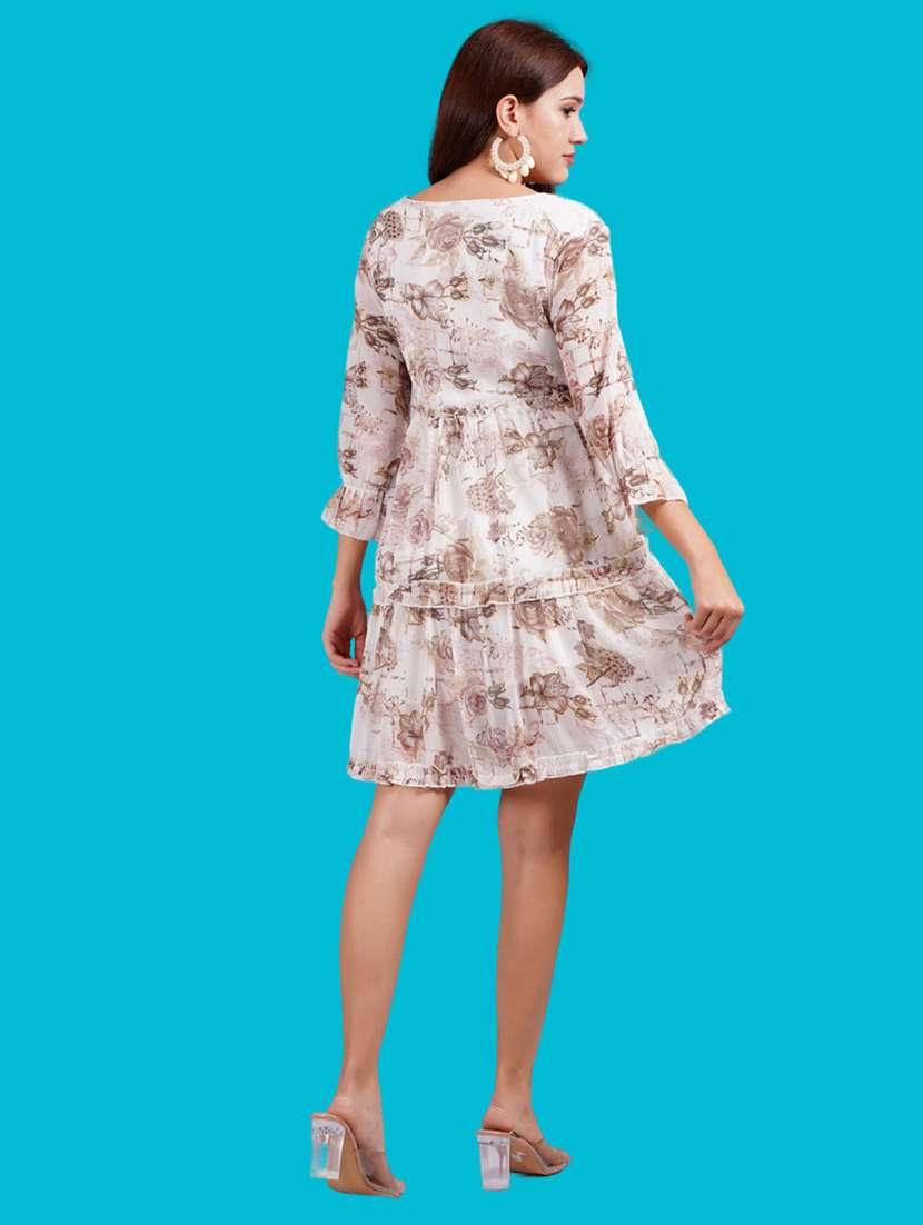 women floral print tiered dress - 21731054 - Standard Image - 3