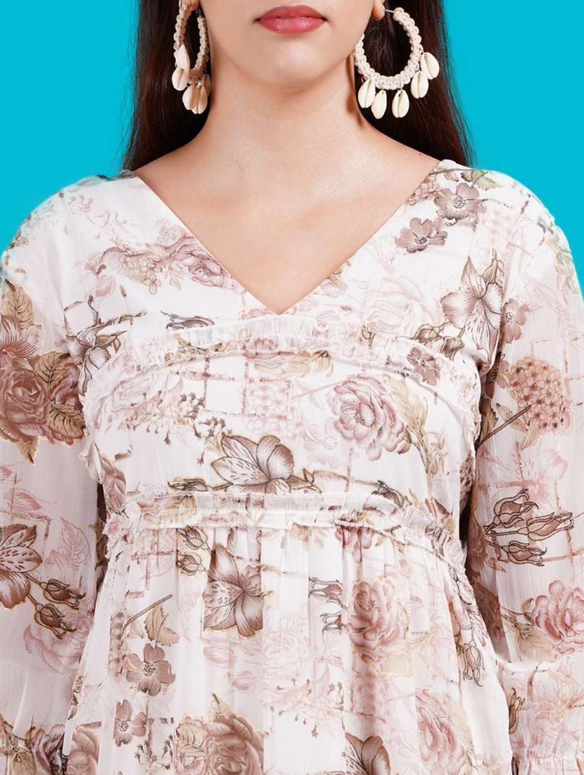 women floral print tiered dress - 21731054 - Standard Image - 5