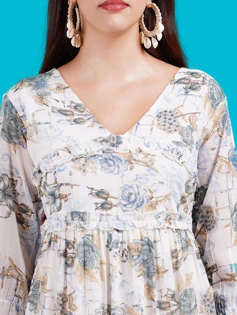 women floral print tiered dress - 21731055 -  Standard Image - 5