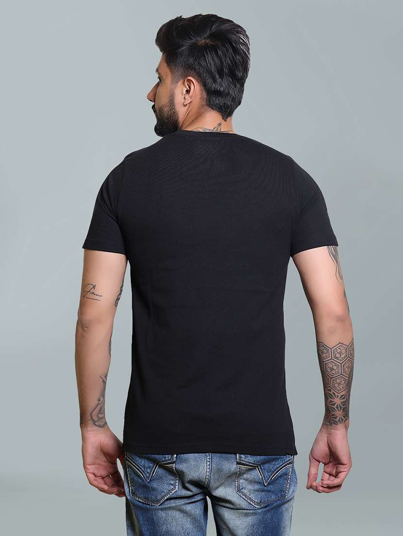 men chest print short sleeve t-shirt - 21731275 -  Standard Image - 3