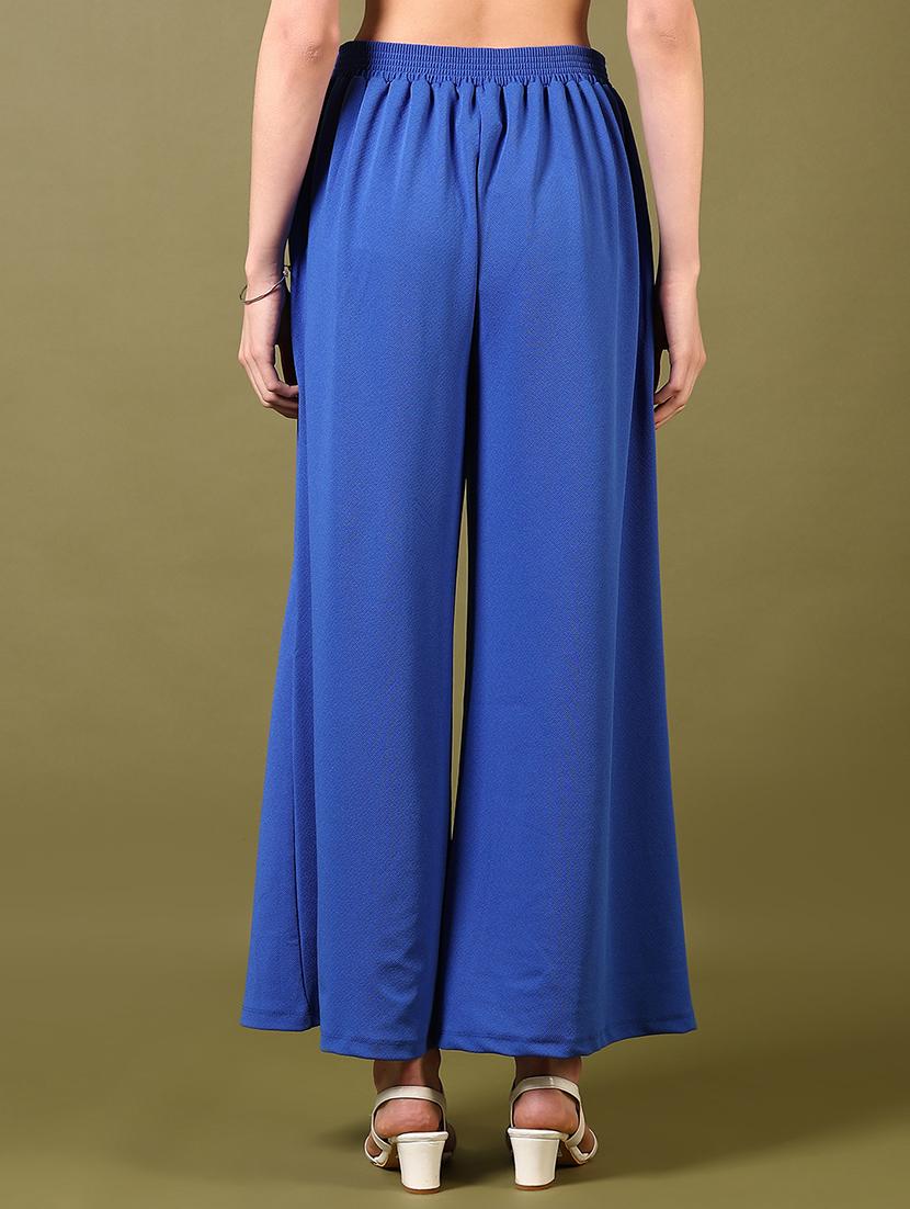women mid rise solid straight trouser - 21731287 - Standard Image - 3