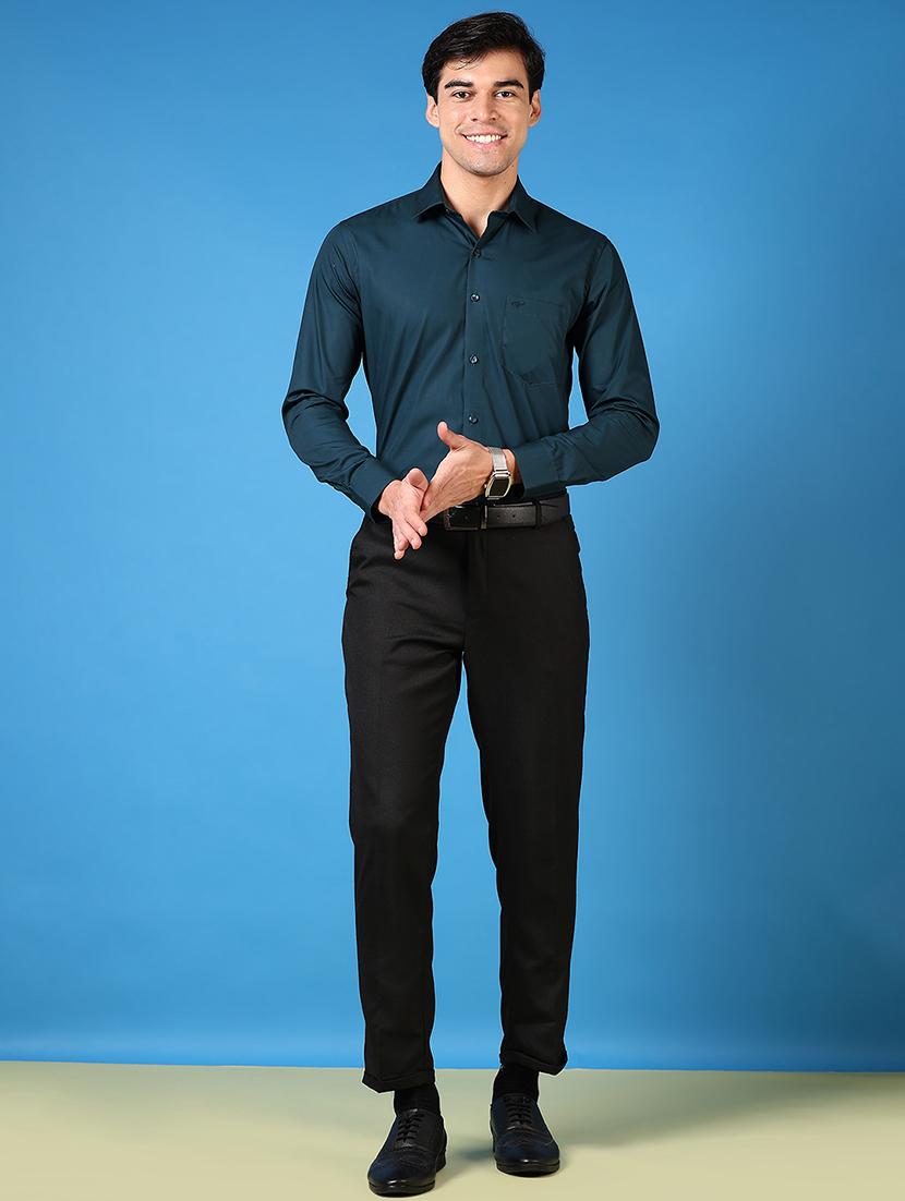 men long sleeves plain formal shirt - 21731411 - Standard Image - 3