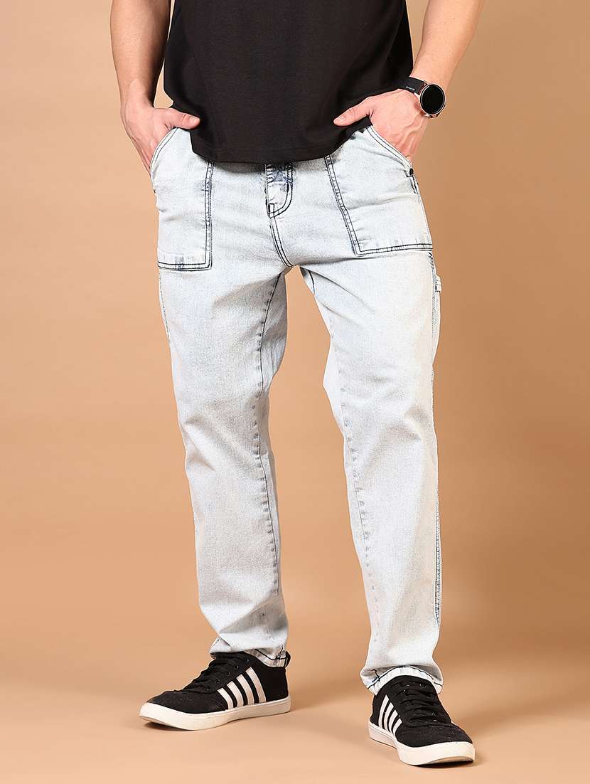 men solid mid rise relaxed fit denim jean - 21731475 -  Zoom Image - 0