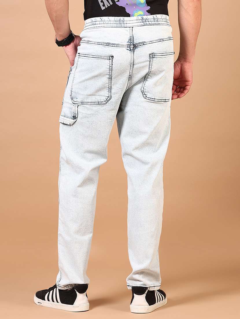 men solid mid rise relaxed fit denim jean - 21731475 -  Standard Image - 3