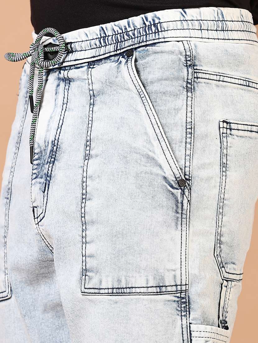 men solid mid rise relaxed fit denim jean - 21731475 -  Standard Image - 5