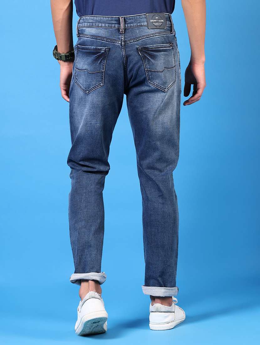 men solid mid rise slim fit jean - 21731478 -  Standard Image - 3