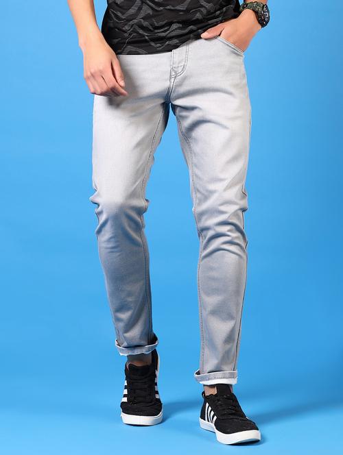 men washed mid rise jeans - 21731482 - Standard Image - 0
