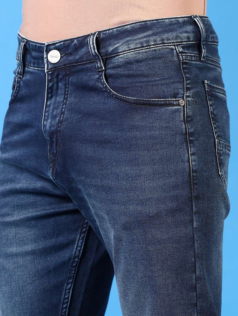 men washed mid rise jeans - 21731485 -  Standard Image - 5