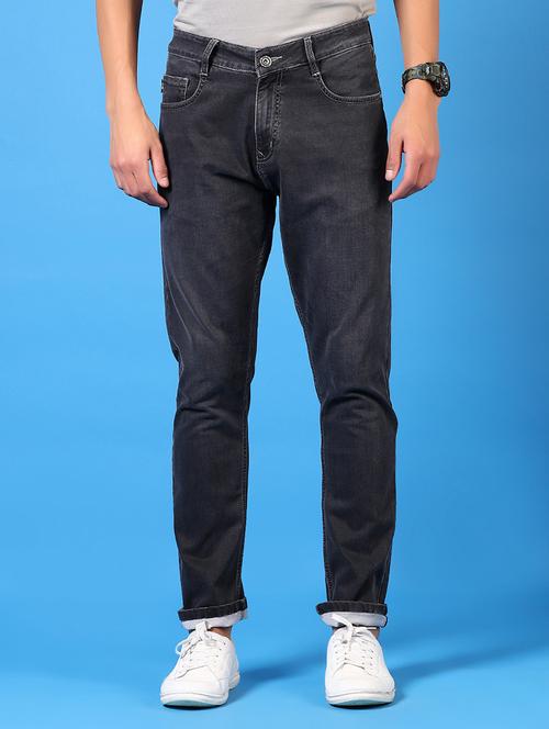 men plain mid rise jeans - 21731487 - Standard Image - 0