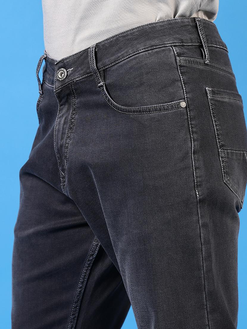 men plain mid rise jeans - 21731487 - Standard Image - 5
