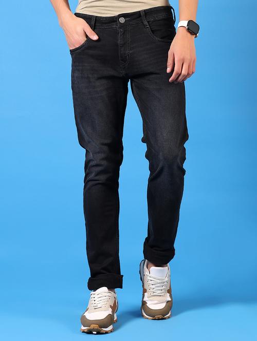 men washed mid rise jeans - 21731490 -  Standard Image - 0