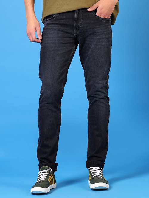 men washed mid rise jeans - 21731491 - Standard Image - 0