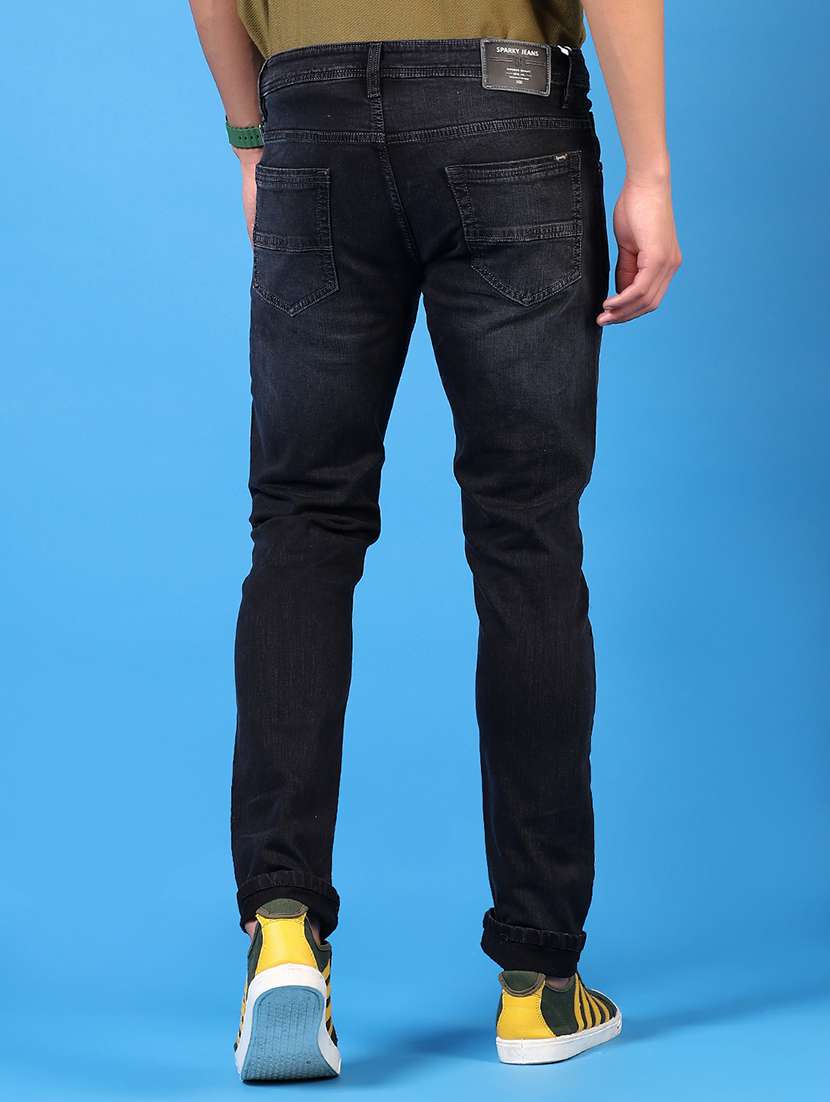 men washed mid rise jeans - 21731491 - Standard Image - 3