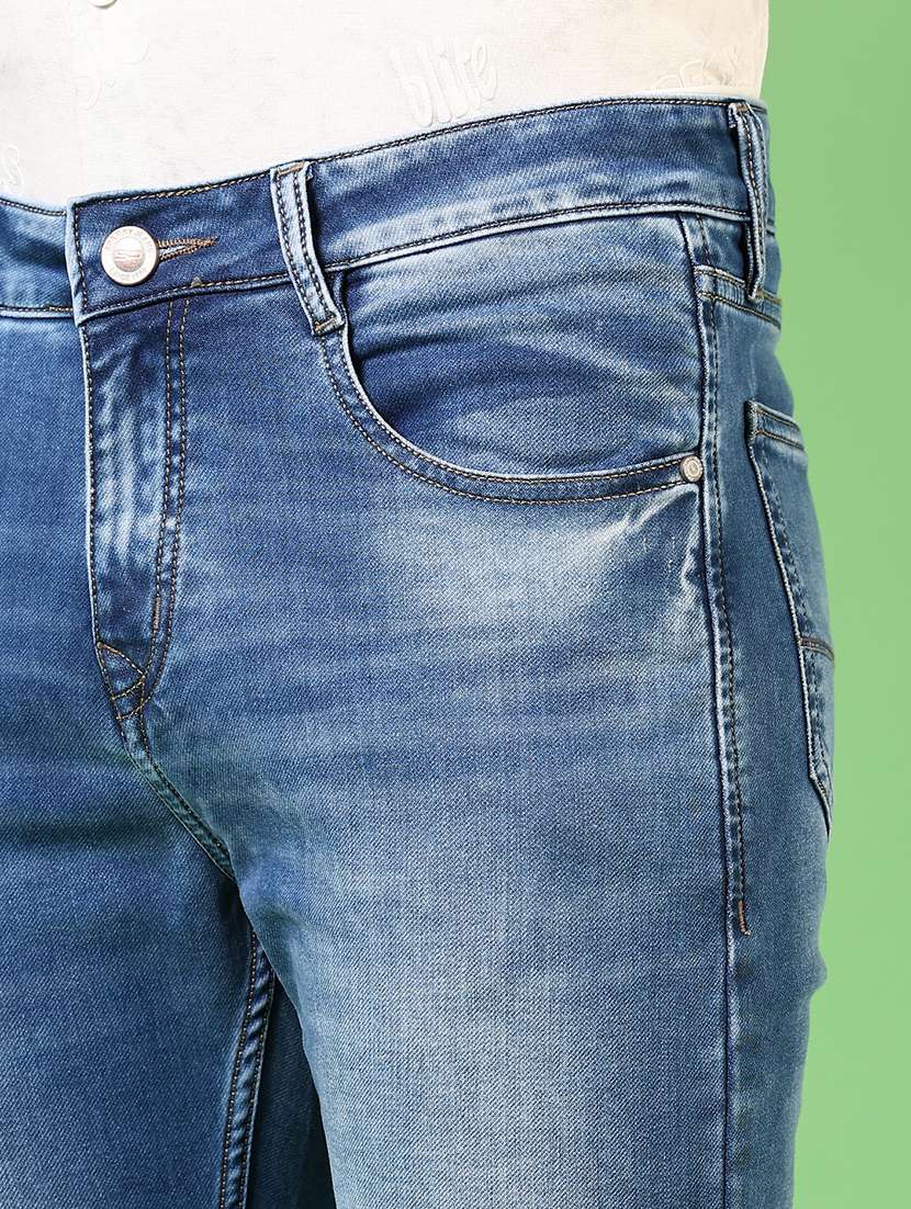 men washed mid rise jeans - 21731496 - Standard Image - 5