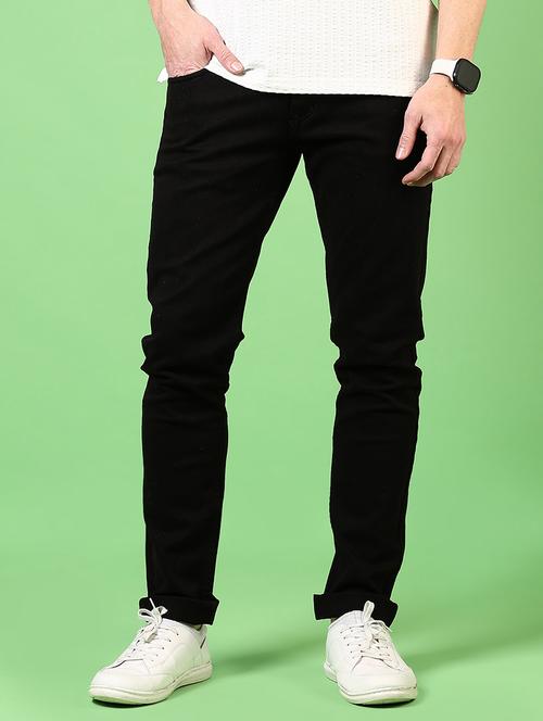men plain mid rise jeans - 21731500 - Standard Image - 0