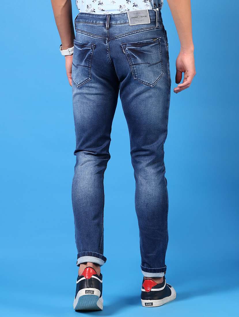 Men Washed Mid Rise Jeans - 21731501 -  Standard Image - 3