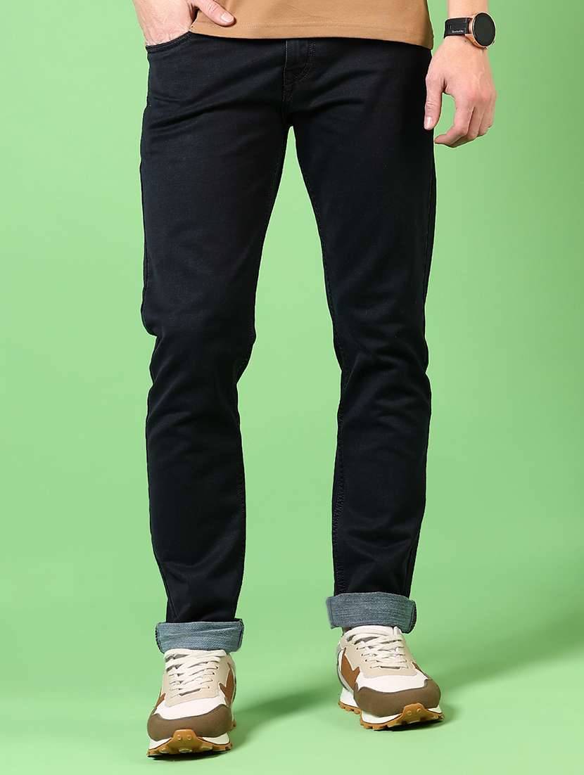men plain mid rise jeans - 21731503 - Zoom Image - 0