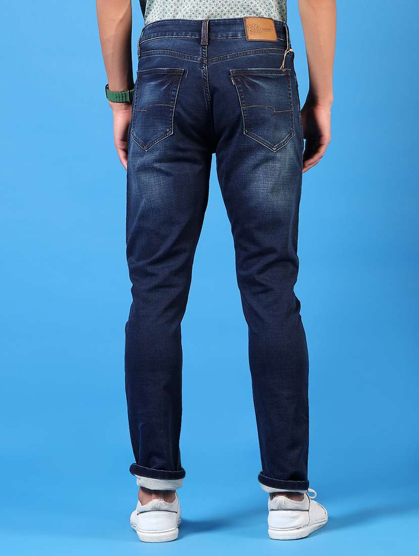 men washed mid rise jeans - 21731504 -  Standard Image - 3
