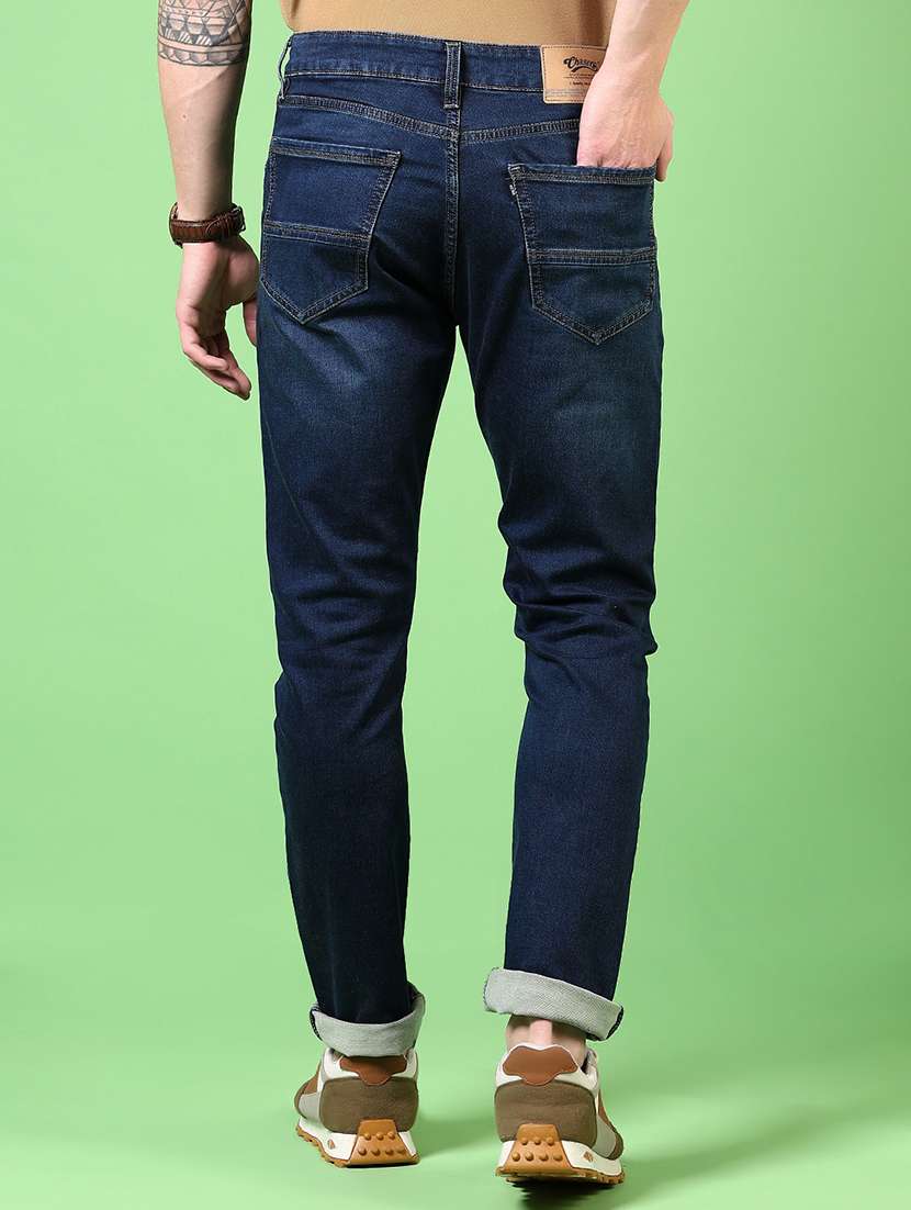 men washed mid rise jeans - 21731510 -  Standard Image - 3