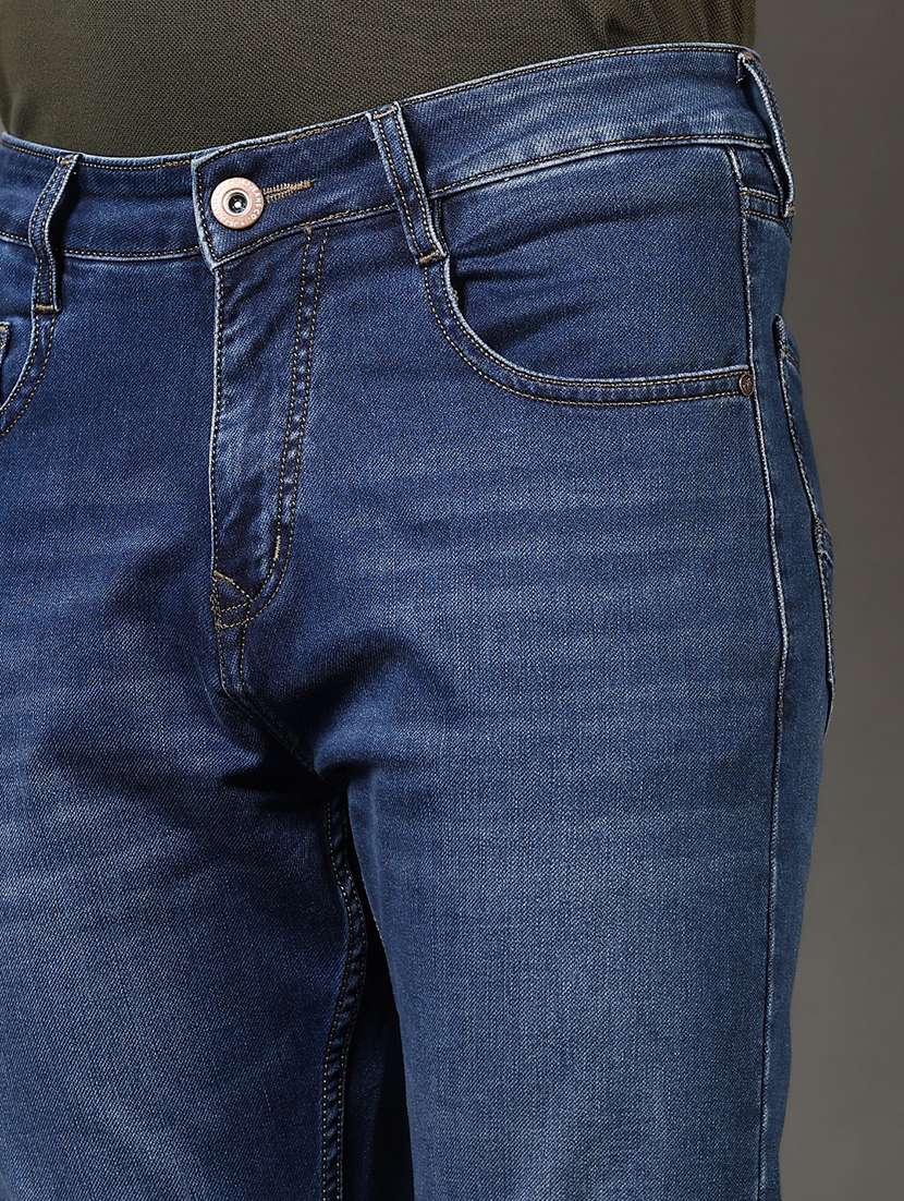 men washed mid rise jeans - 21731511 - Standard Image - 5