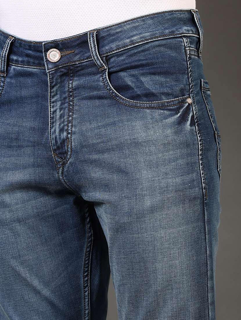 men washed mid rise jeans - 21731517 - Standard Image - 5