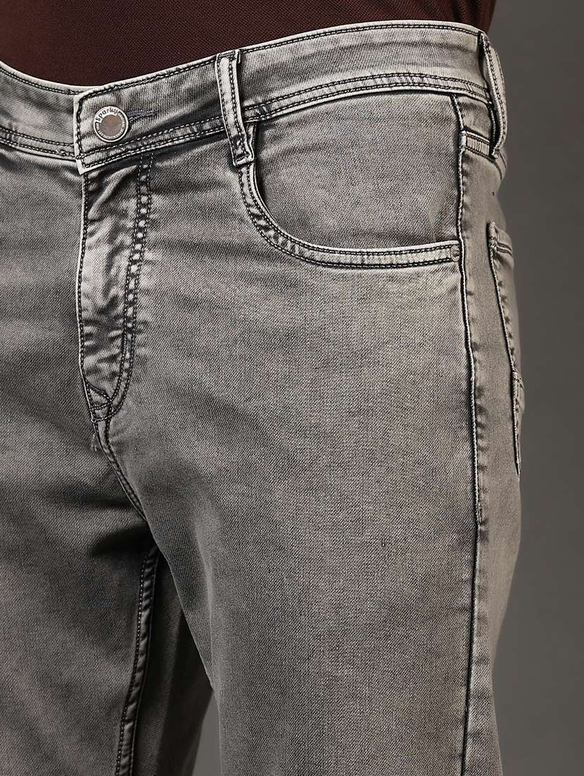 men washed mid rise jeans - 21731520 -  Standard Image - 5