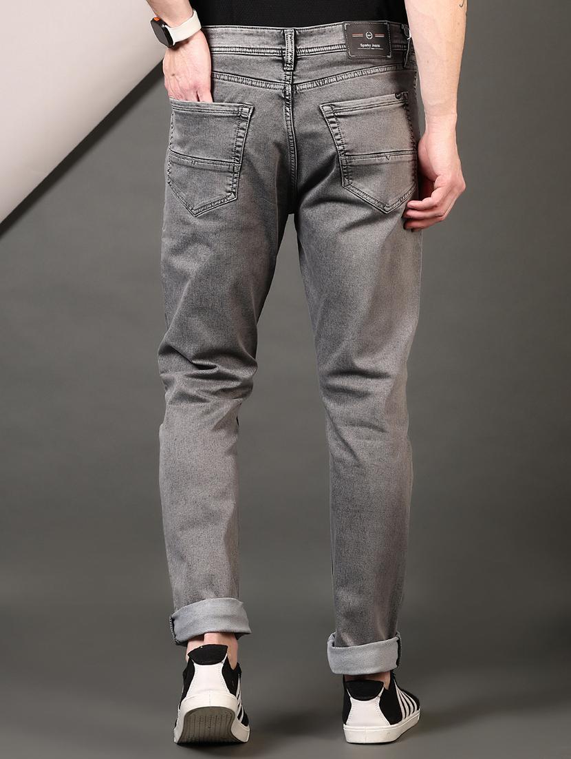 men plain mid rise jeans - 21731525 - Standard Image - 3