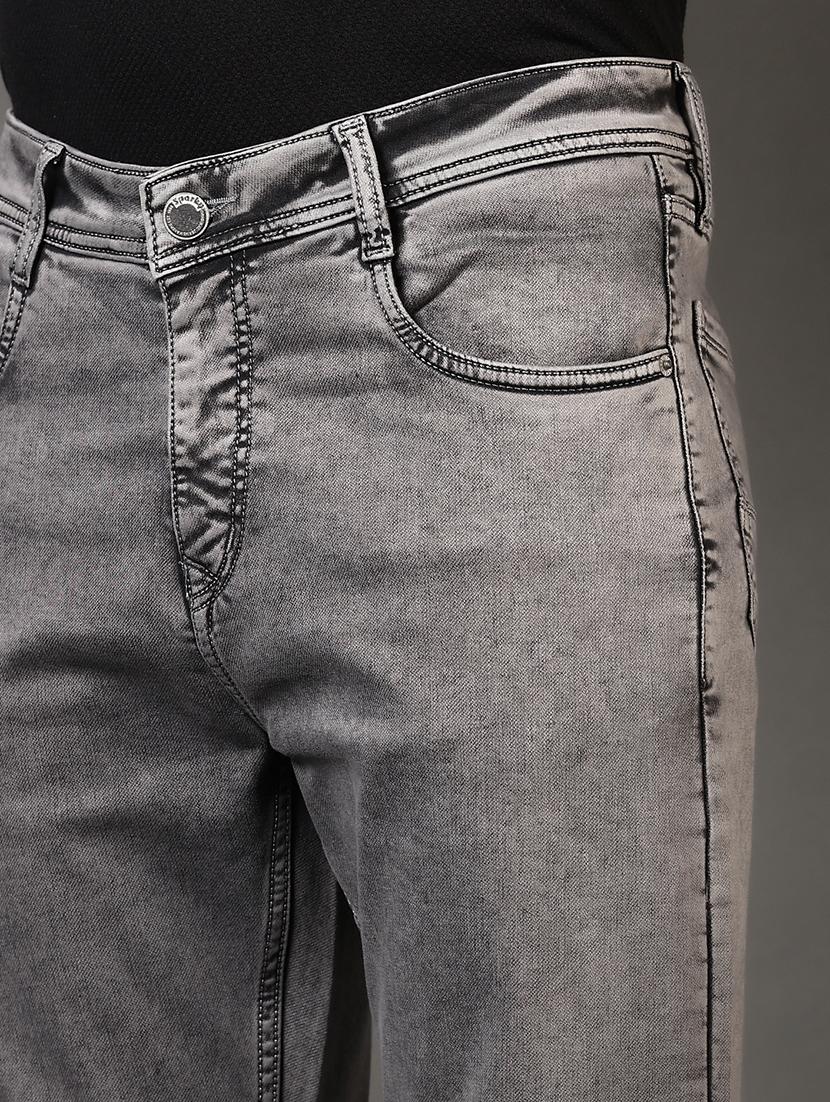 men plain mid rise jeans - 21731525 - Standard Image - 5