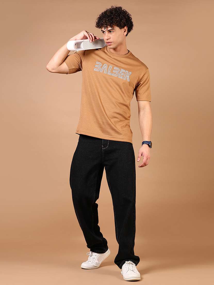 men chest print short sleeve t-shirt - 21731529 -  Standard Image - 3